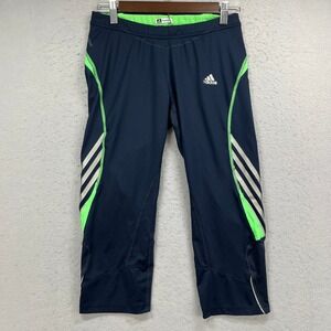 Adidas Supernova Pants Womens S/M Blue Formotion 3 Stripe Running Gym Athletic